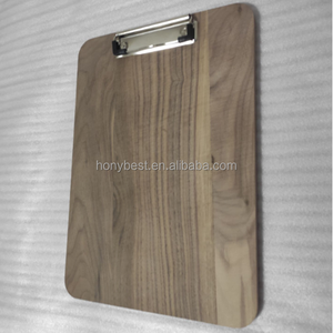 Antique óc chó nhà hàng kiểm tra Presenter hóa đơn chủ, thư tùy chỉnh kích thước Lưu trữ gỗ Memo với có thể tháo rời Clip bằng gỗ clipboard - Product Image 3