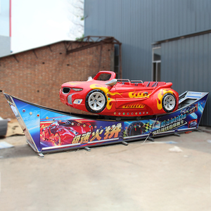 Chine Park People Like Real Factory Innovative Kids Amusement Park Products Rides Double Wave Mini Flying Car For Sale - Product Image 2