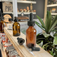 Capuchon compte-gouttes à l'épreuve des enfants 20-400 1ML ampoule plus grande pour sérums de soins de la peau liquides parfumés crèmes pour les yeux bouteilles en verre d'huile essentielle