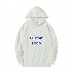 High Quality Cotton Terry Oversize Hoodie Thick <b>Drop</b> Shoulder Plain Blank Custom Men Hoodies - Product Image 5
