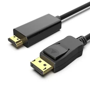 4K DisplayPort для HDTV совместимый с Uni-направлением кабель позолоченный шнур для разъема Lenovo HP ASUS Dell DP к HDTV