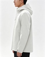 Veste imperméable unisexe d'hiver à capuche, doublée de polaire, coupe-vent, avec motif imprimé, pour le camping et les activités de plein air