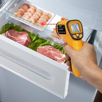 Termómetro Infrarrojo Digital Industrial de Alta Precisión Tipo Pistola para Alimentos, Sin Contacto, DT380 OEM/ODM, Plástico, IP55