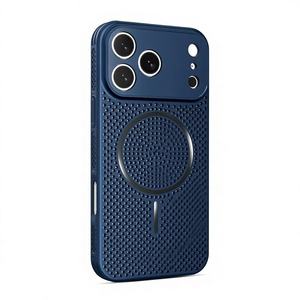 Coque magnétique en PC à dissipation thermique pour iPhone 17 16 15 14 13 Pro Max, protection respirante en maille, finition mate, approvisionnement en gros usine - Product Image 4