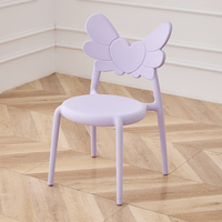 Chaise d'enfant empilable rose à ailes, best-seller, pour fête d'anniversaire, baby shower, fête sur le thème de la ballerine