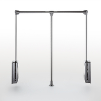 Système de levage de penderie à tirage latéral avec fermeture amortie, accessoires pour armoires et penderies