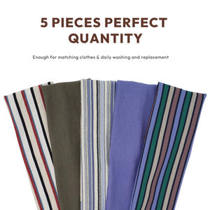 Diademas Tejidas Retro de Estilo Antiguo, Banda Ancha a Rayas de Color Sólido, Alta Elasticidad, Accesorio Casual para el Cabello, Otoño 2025, Origen Zhejiang - Product Image 5