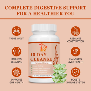 Prix de gros Gélules de nettoyage intestinal de 15 jours pour adultes, favorisant la santé intestinale, avec poudre de Psyllium - Product Image 4