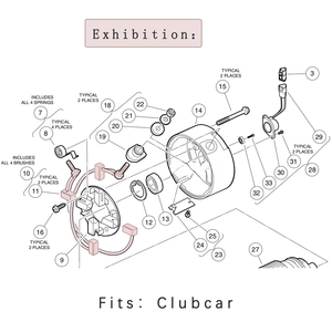 แปรงถ่านมอเตอร์ Club Car KDS/ADC ของแท้ รุ่น 102186201 (2 ชิ้น) - Product Image 6