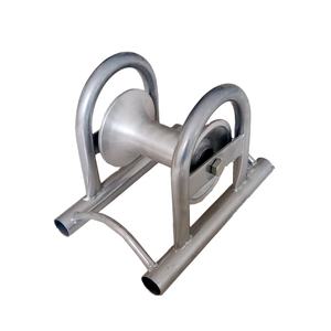 Rodillo de aluminio de guía recta de ruedas individuales <span class=keywords><strong>para</strong></span> tendido de cables subterráneos Rodillos de tracción de cables eléctricos - Product Image 4