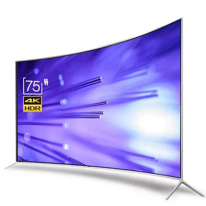 Fabriek Te Koop Prijs 43/55/65 /75/105 Inch Televisie 4K Smart Tv 65 Inch Gebogen Wifi 4K uhd Led Tv