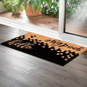 <span class=keywords><strong>Tapis</strong></span> de porte en fibre de coco naturelle épaisse, noir, pour l'extérieur et l'intérieur, bienvenue à la maison, en PVC épais - Product Image 6