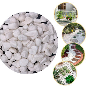 Galets blancs polis naturels, gravier de rivière, pierres <span class=keywords><strong>pour</strong></span> aménagement paysager de jardin, pavage de sentiers, décoration d'aquarium, <span class=keywords><strong>blanc</strong></span> pur - Product Image 4