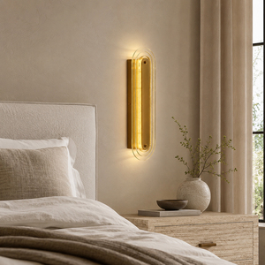 Modern LED Wall Lamp Rectangular <b>Sconce</b> Warm <b>Light</b> Decorative Wall Lighting for Bedroom Living Room Hotel Corridor - Product Image 2