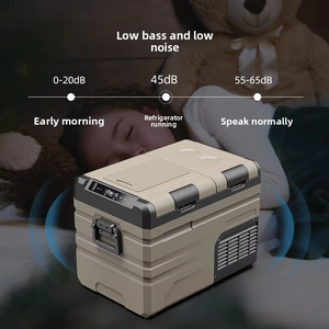 Mini-réfrigérateur portable <span class=keywords><strong>pour</strong></span> voiture, double zone, congélateur, refroidisseur, utilisation domestique, véhicule, camping en plein air, voyage, <span class=keywords><strong>caravane</strong></span> - Product Image 2