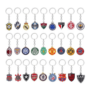 Portachiavi di Lusso Minimalista in Lega di Zinco Laccato per <span class=keywords><strong>Tifosi</strong></span> di Calcio del Barcellona e del Manchester United - Product Image 1