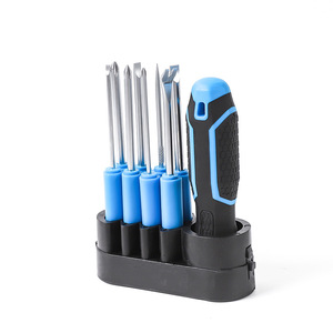Multi-Bit <b>Screwdriver</b> Set Industrial Grade Cross Phillips Bit Anti-Slip Handle Polished Finish Interchangeable Bits 6 Pcs - Product Image 1