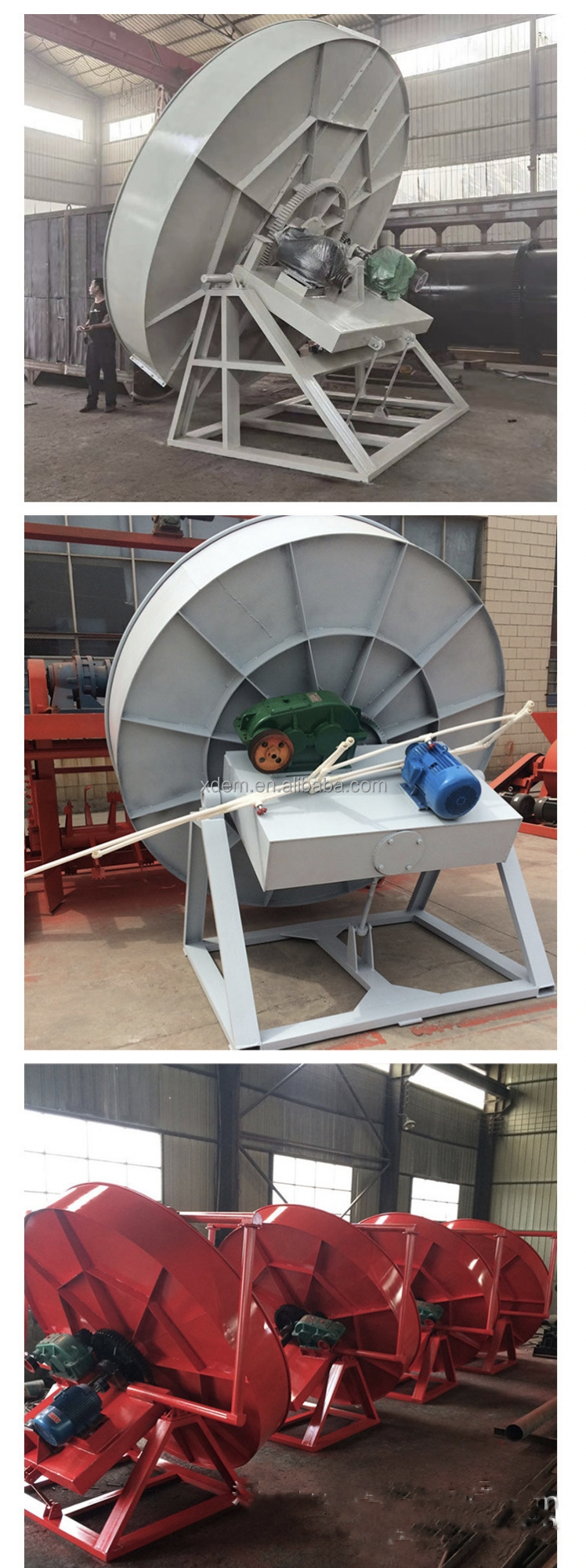 XDEM Disc Organic Fertilizer Granulator Biological 16 R/Min