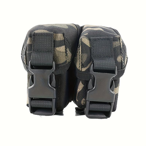 Riñonera Táctica Multifuncional de Camuflaje con Sistema MOLLE, Cierre de Cremallera, Bolsa para Granadas de Dos Piezas - Product Image 5