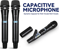 Système de microphone sans fil UHF double canal ANX4 KSM8 KSM9, kit de micros portatifs à son clair pour conférences et églises
