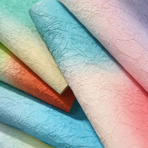 <strong>Skittles</strong> Craft Paper Folding Texture Flower Decoration Gift Wrapping Paper Flower Wrapping Pleated Gradient Florist Materials - Product Image 3