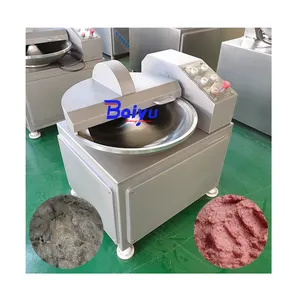 Baiyu New Industrial Electric Meat Grinder Beef and Shrimp Bowl Cutter Chopper for Restaurant and Retail Use