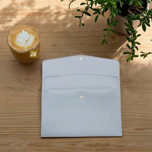 A4 Business Documents Quick Ship Blue Notebook Pad Bag for Office School Faux Leather <b>Files</b> <b>Organizer</b> - Product Image 5