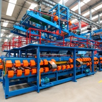 Ligne de production de panneaux sandwich en laine de roche PU PIR EPS pour entrepôt, atelier, chambre froide, machine de laminage automatique CE ISO