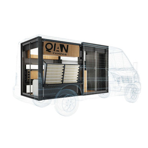 Unità Modulari per <span class=keywords><strong>Camper</strong></span> <span class=keywords><strong>Van</strong></span> in Vendita |   Sistema 2-in-1 Espandibile per Cucina e Camera da Letto con Divano Integrato - Product Image 1