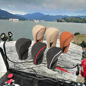 Premium Leather Car <b>Gear</b> Shift <b>Knob</b> Cover Interior Accessories - Product Image 3