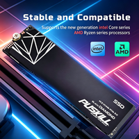 قرص صلب داخلي PUSKILL Black Diamond M.2 NVMe PCIe 3.0 SSD بسعة 1 تيرابايت لأجهزة الكمبيوتر المكتبية وألعاب الكمبيوتر