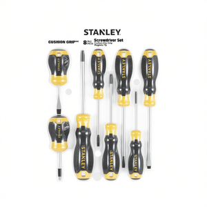 Stanley 8 <b>Pc</b> Screwdriver <b>Set</b> Cushion Grip Magnetic Tip - Product Image 2