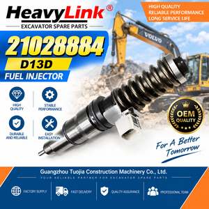 หัวฉีดน้ำมันดีเซล 21028884 D13D สำหรับเครื่องยนต์รถขุดวอลโว่ อะไหล่เครื่องจักรก่อสร้าง - Product Image 1