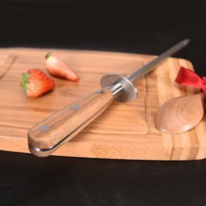 Juego de cuchillos de Chef con afilador 2021 Artículo de regalo Nueva llegada Knight Series 8 pulgadas Juego de dos piezas Cocina Corte Alimentos Cebra Madera - Product Image 4