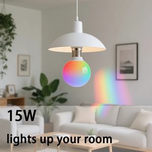 Lampadina <span class=keywords><strong>LED</strong></span> RGBW Intelligente <span class=keywords><strong>con</strong></span> <span class=keywords><strong>Telecomando</strong></span> a Infrarossi E27 B22, Ideale per Illuminazione Domestica Colorata - Product Image 2