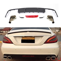 Accessoires de voiture de sport W218 11-15 ans, diffuseur arrière, embout d'échappement Lorinser, mise à niveau vers un style pour Benz Classe CLS CLS63