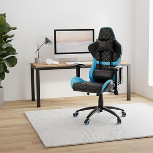 Chaise de jeu en cuir pleine fleur 2D en PU avec logo personnalisé, qualité bon marché, OEM, chaise de jeu pour <span class=keywords><strong>ordinateur</strong></span> PC, meilleur <span class=keywords><strong>fauteuil</strong></span> pivotant de bureau en diamant - Product Image 6