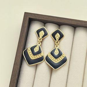 Boucles <span class=keywords><strong>d</strong></span>'oreilles en acier inoxydable 304, style tribal losange, élégantes, rétro, effet goutte <span class=keywords><strong>d</strong></span>'huile, vente en gros, tendance, promotion - Product Image 5