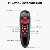 Sistema de Radio HOTRC DS-600 CH 2.4GHz FHSS, Transmisor con Control Remoto, Receptor PWM GFSK de 6 Canales, Modelo de Barco de Pesca de Plástico