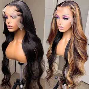 KBL Brazilian Pre Plucked Hairline Lace Front Wigs Human Hair Wigs For Women 30inch Body Wave HD Transparent Lace Frontal Wig