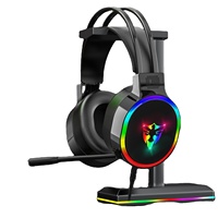 Headset OEM Netral G607 Tahan Air IPX-4 dengan Mikrofon Panjang Khusus Gaming, Headset Kabel 7.1-channel untuk Mendengarkan