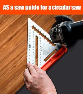 Peaktop 7 "<span class=keywords><strong>Triangle</strong></span> Carpenter's Speed Square Rachel Square Layout Tool Multifonctionnel Turntable Square - Product Image 5