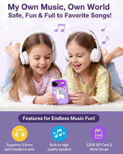 Téléphone intelligent pour enfants, jouet avec double caméra, lecteur de musique, jeux de puzzle, écran tactile pour enfants - Product Image 4
