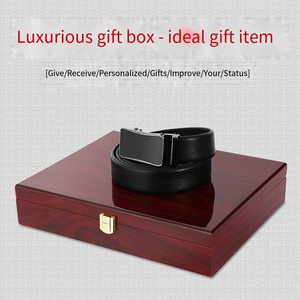 Nhà Máy Trực Tiếp Giá Thiết Kế Bên Trong Trường Hợp Bằng Gỗ Sơn Mài Sang Trọng Gỗ Và Sang Trọng PU Da Hộp Vành Đai Với Thanh Lịch Sơn Kết Thúc - Product Image 4