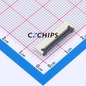 XW0520012-290R-001 FFC/<b>FPC</b> Connector SMD,P=0.5mm,Horizontal Mount Connector Flip Cover Type Bottom Contact 29P 0.5mm - Product Image 1