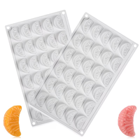 Moule en silicone 3D en forme de tranches de mandarine, segments d'orange, pour fondant, pâte à sucre, glaçage, pour gâteaux, cupcakes, fruits, orange