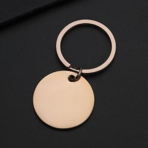 พวงกุญแจสแตนเลสทรงกลมว่างแฟชั่นใหม่ให้บริการตามสั่ง - Product Image 4