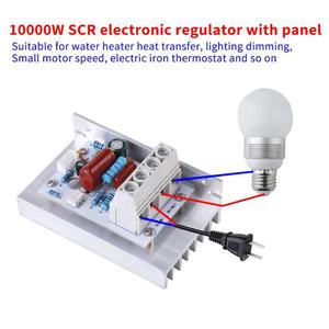 Régulateur de vitesse numérique 10000W 220V AC 80A SCR Régulateur de tension Contrôle de vitesse Gradateur Thermostat - Product Image 3