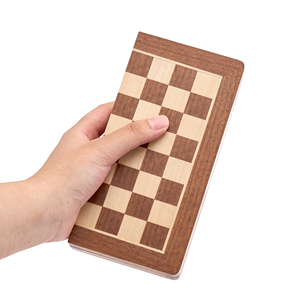 Elegant Portable Folding <strong>Chess</strong> Board Wooden Strategy Training <strong>Set</strong> for Family Fun &amp; Competitive Play Corporate Gift for Children - Product Image 6