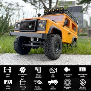 HOSHI MN-98 Mise à niveau 1/12 Voiture RC à l'échelle réelle 4 roues motrices Véhicule d'escalade Télécommande 2,4 GHz Crawler Tout-terrain Jouets de voiture Meilleur cadeau - Product Image 2